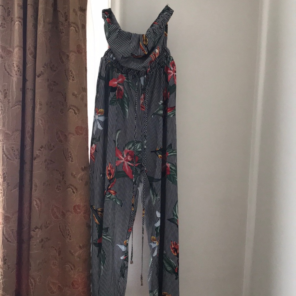 Floral long romper
